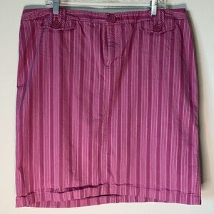 Venezia Pink Striped Pencil Skirt